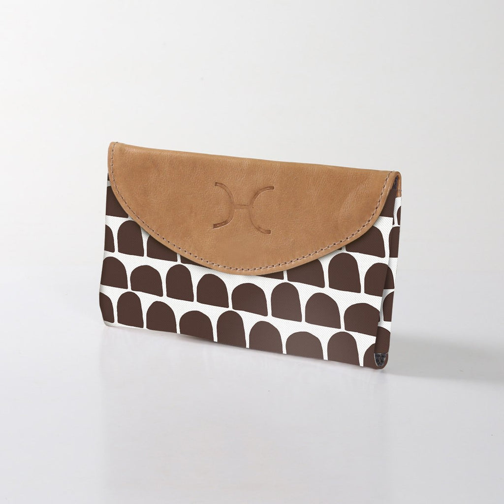 Ladies Purse Laminated Fabric - Anthill - White