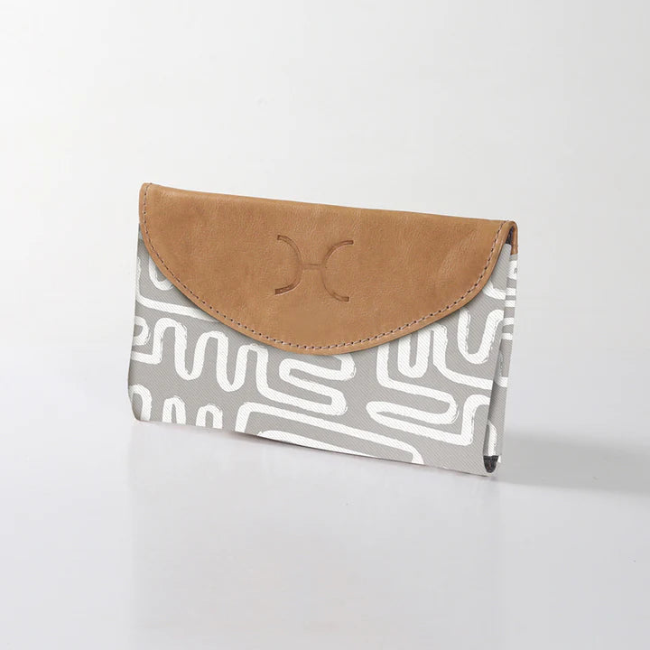 Ladies Purse Laminated Fabric - Geo - Moonstruck