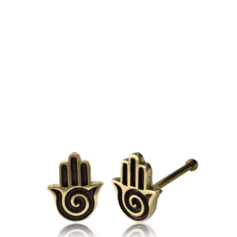 Hamsa Hand Nose Pin