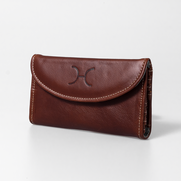 Ladies Leather Purse - Tobacco