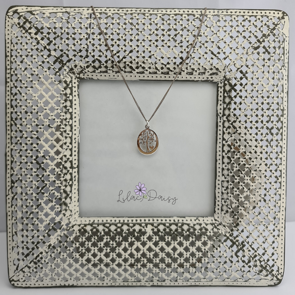 Tree of Life Heart Sterling Silver Pendant
