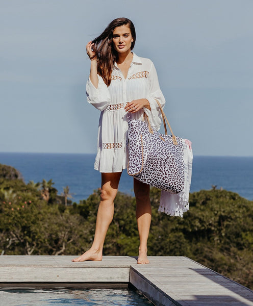 Utility Shopper Bag - Chain Reaction - Daffodil