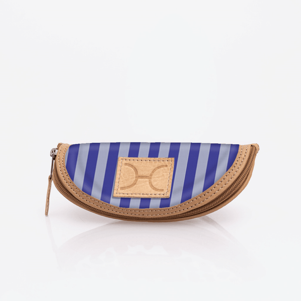 Glasses Case | Laminated Fabric - Linear - Jet