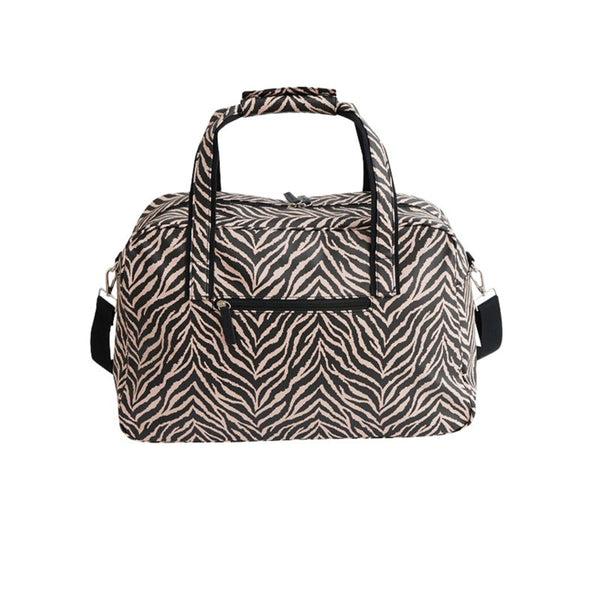 SoGood-Candy Weekender Bag - Zebra