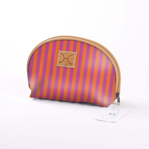 Big Mouth Bag - Laminated Fabric - Linear - Preppy