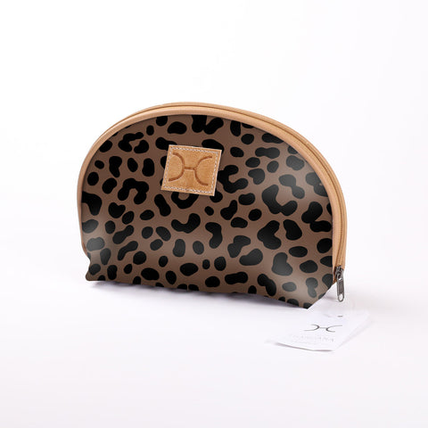 Big Mouth Bag - Laminated Fabric - Cheetah - Coffee