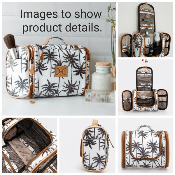 Compact Travel Vanity Laminated Fabric - Fauna - Earth