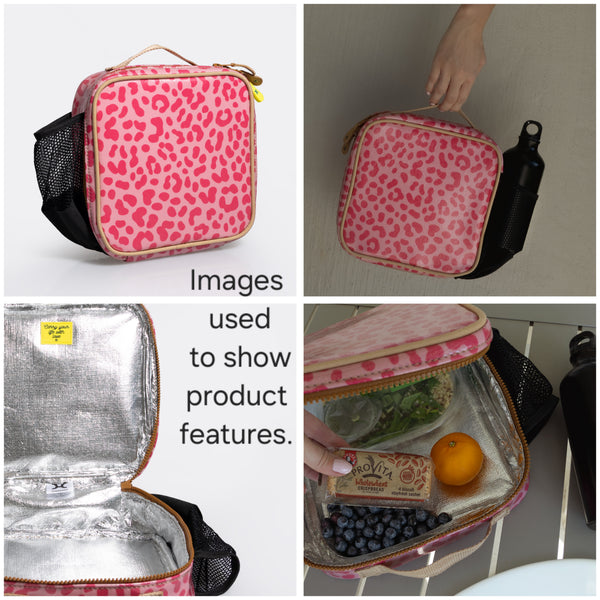 Snack Pack | Laminated Fabric with Genuine Leather - Nomad Stripe - Pitch