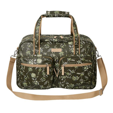 SoGood-Candy Weekender Bag - Green Floral