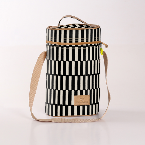 Wine Cooler Double Carry Bag - Laminated Fabric - Indie - Pitch