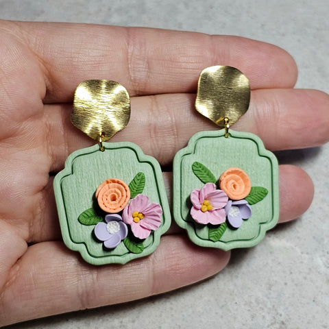 Polymer Clay Earring - LD614