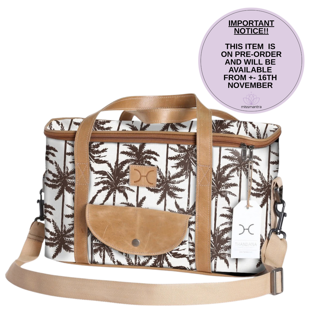 Caddy Cooler Laminated Fabric - Palm - Neutral