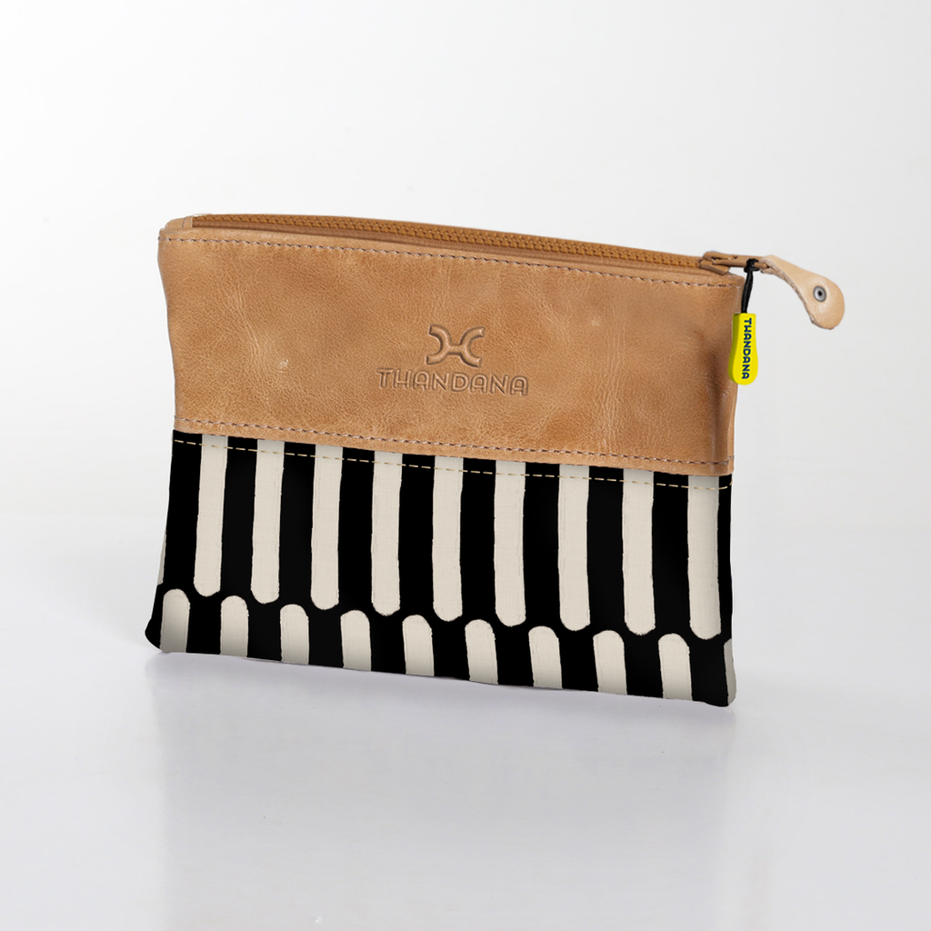Pouch Laminated Fabric With Leather - Indie - Pitch