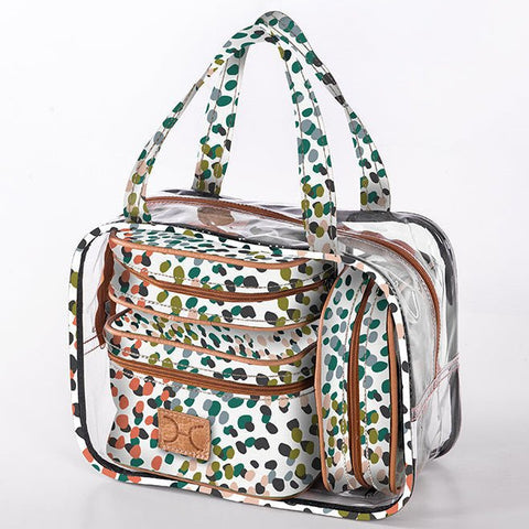 Cosmetic MAXI Bag Set Laminated Fabric - Confetti - All about