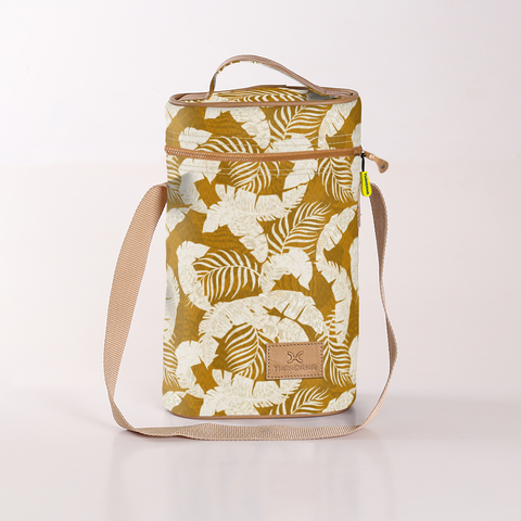 Wine Cooler Double Carry Bag - Laminated Fabric - Fauna - Earth