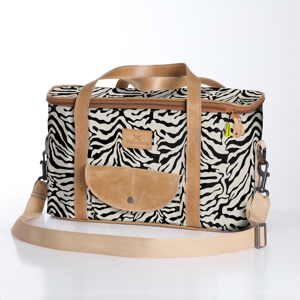Caddy Cooler Laminated Fabric - Nomad Stripe - Pitch