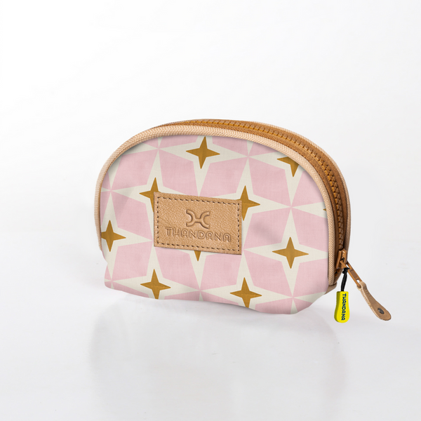 Makeup Bag Laminated Fabric - Nova - Blush