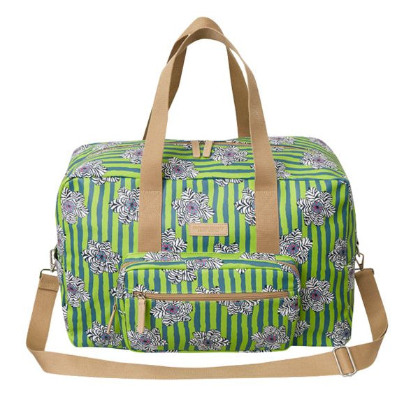 SoGood-Candy Weekender Bag - Zebra Flowers