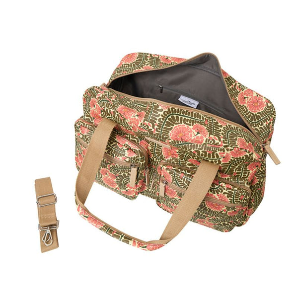 SoGood-Candy Weekender Bag - Pink Floral Fern