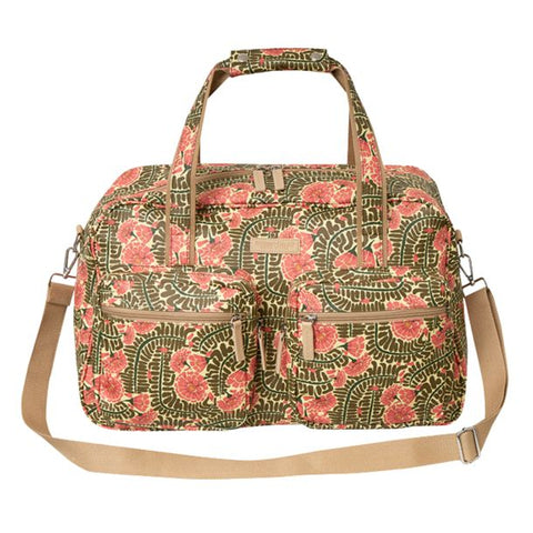 SoGood-Candy Weekender Bag - Pink Floral Fern