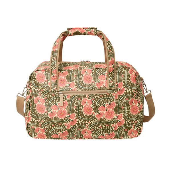 SoGood-Candy Weekender Bag - Pink Floral Fern