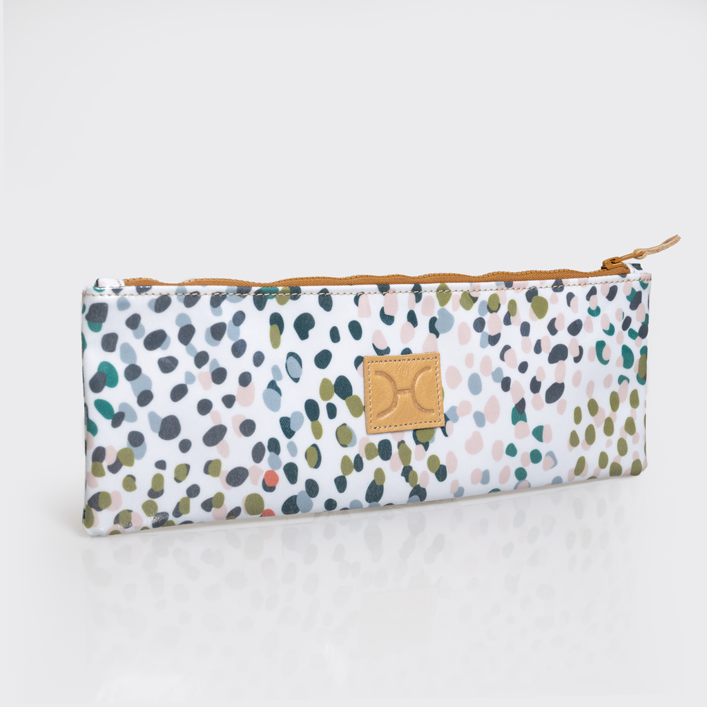 Kids Doodle Pencil Pouch | Laminated Fabric - Confetti - All about