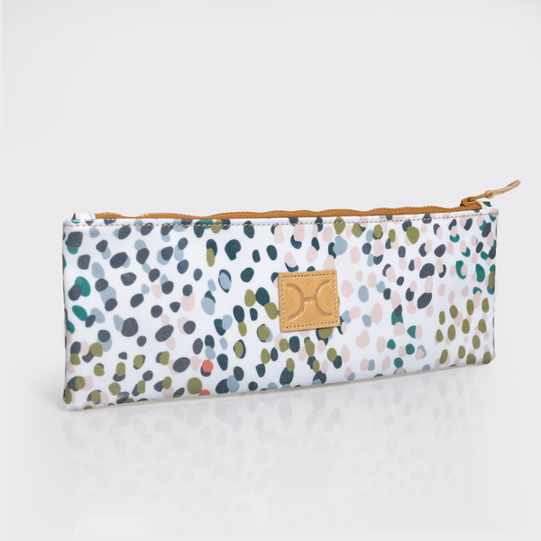 Kids Doodle Pencil Pouch | Laminated Fabric - Confetti - All about