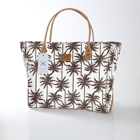 Utility Shopper Bag - Palm - Neutral