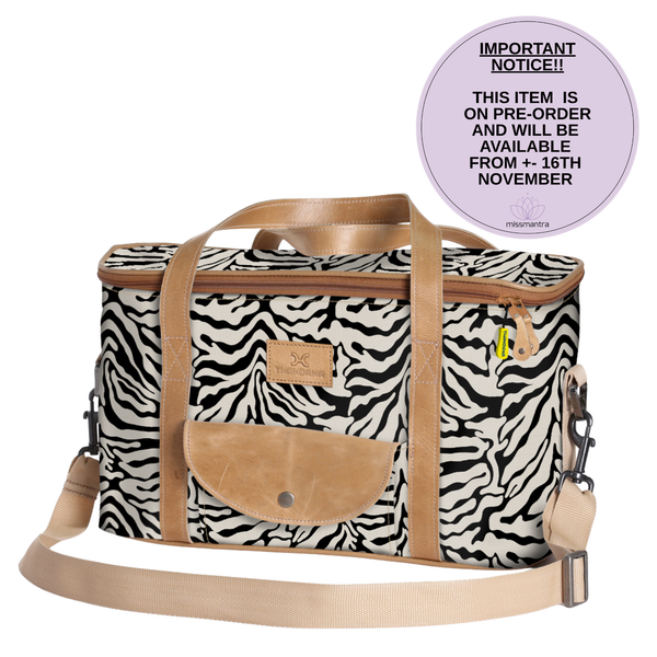 Caddy Cooler Laminated Fabric - Nomad Stripe - Pitch