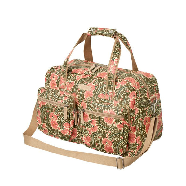 SoGood-Candy Weekender Bag - Pink Floral Fern
