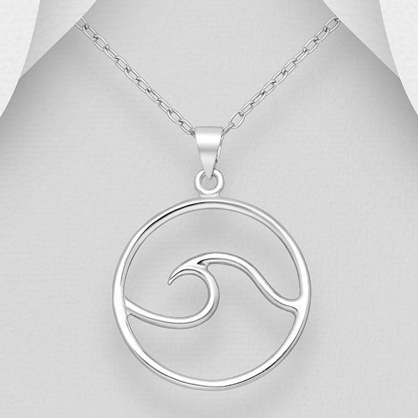 Wave - Sterling Silver Pendant