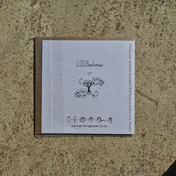Mandala Tree - Growing Paper Greeting Card