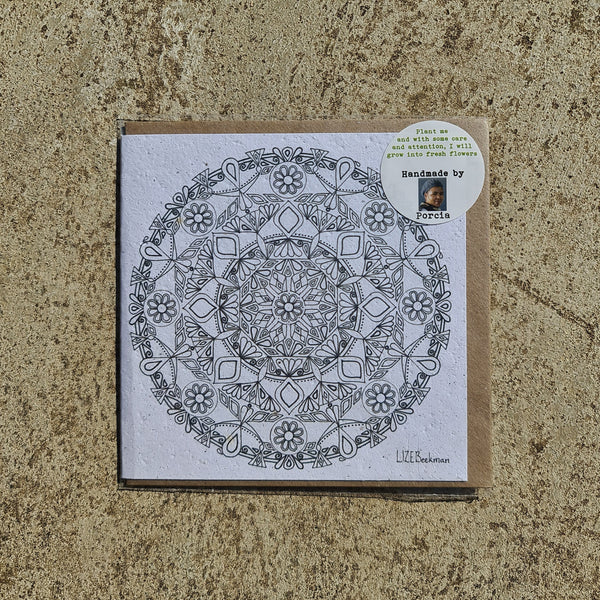 Mandala - Growing Paper Greeting Card