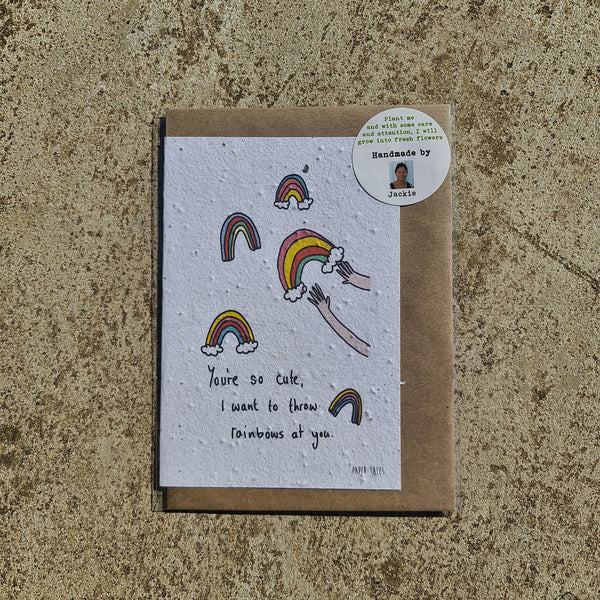 Rainbows - Growing Paper Greeting Card
