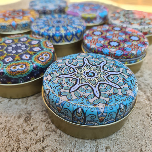 Trinket Tin - Turquoise Mandala