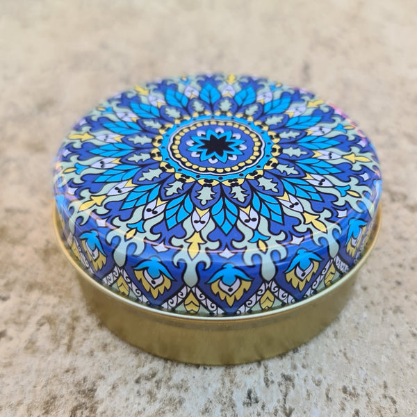 Trinket Tin - Blue Mandala