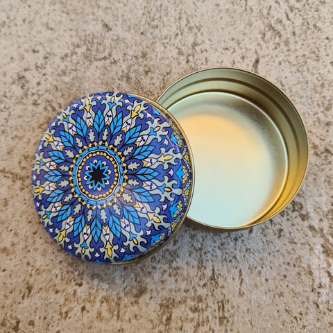 Trinket Tin - Blue Mandala