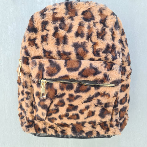 Leopard Print Backpack
