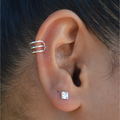 Sterling Silver Ear Cuff - Style 3