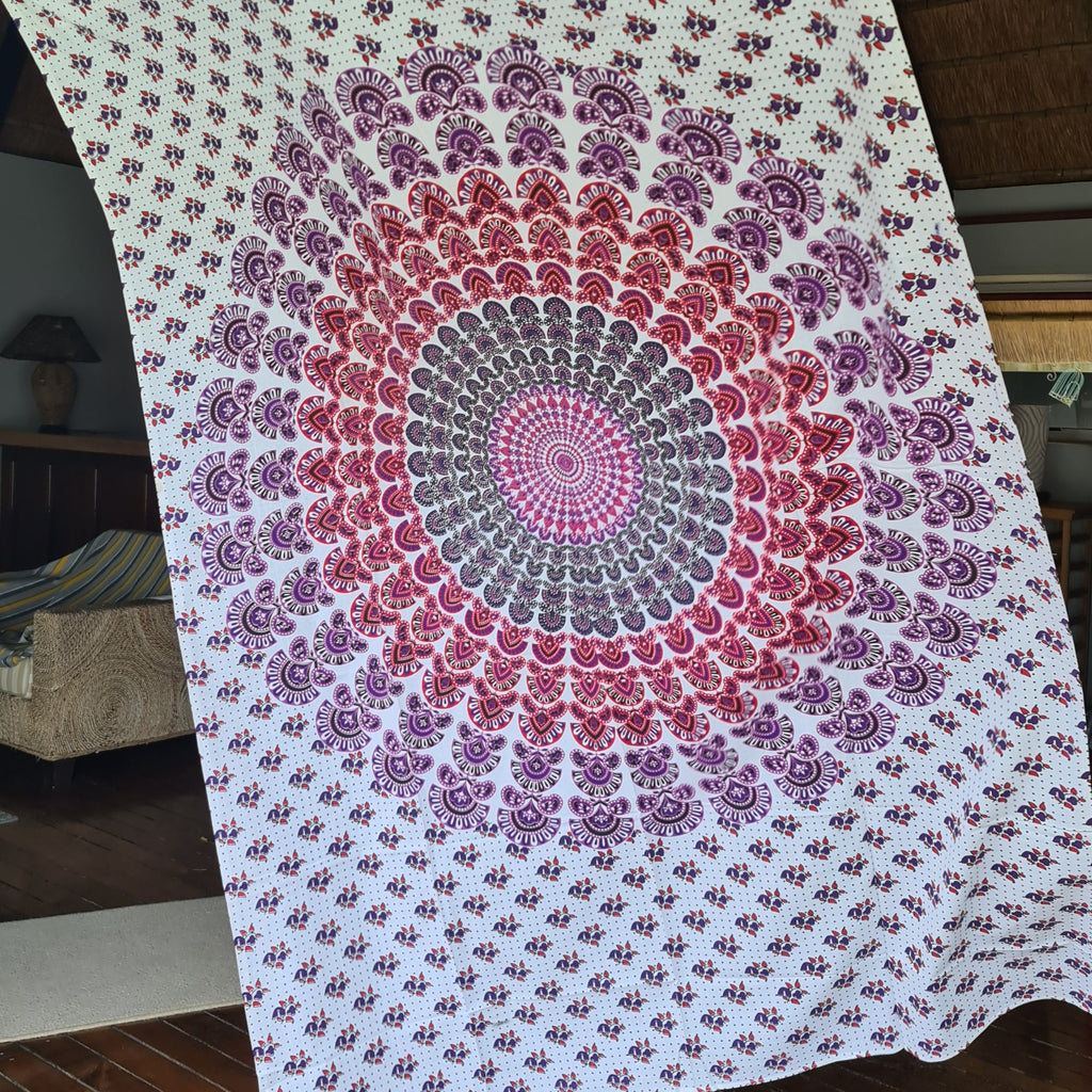 Cotton Raspberry Throw Raspberry Twin Throw - Wall hanging 100% cotton – Miss Mantra