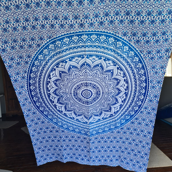 Ombre Blue Twin Throw