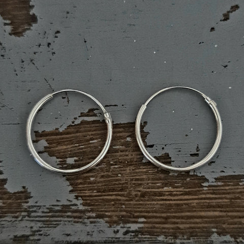Sterling Silver Sleeper Earrings 16mm