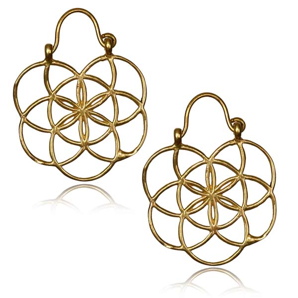 Flower of Life Brass Clasps