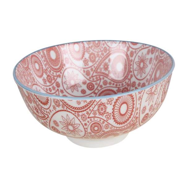 Red Mandala Ceramic Bowl
