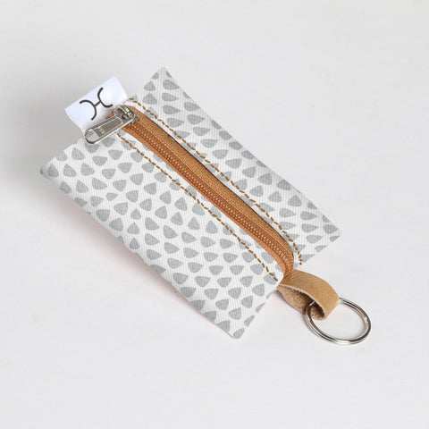 Key Ring Laminated Fabric - Scale Away with me - Grey