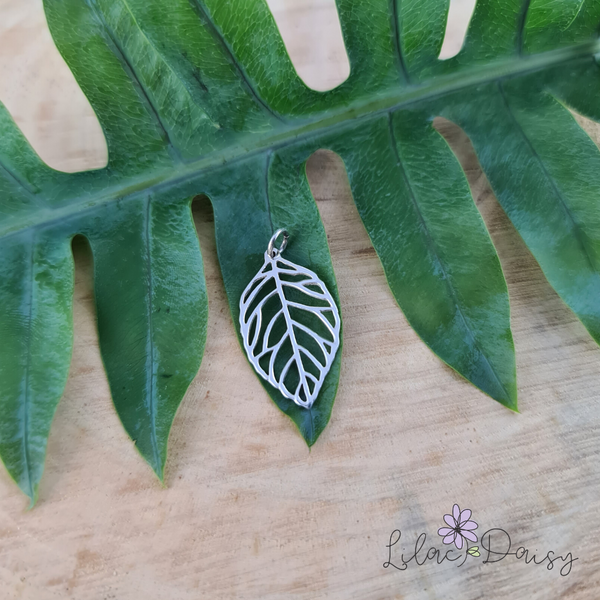 Leaf - Sterling Silver Pendant