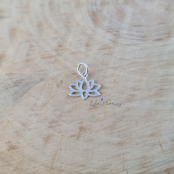 Lotus Sterling Silver Pendant - Style 2