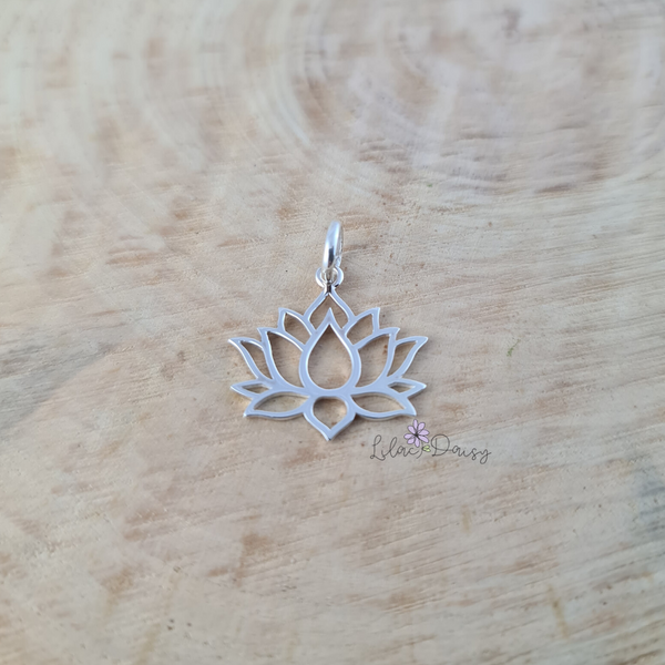 Lotus Sterling Silver Pendant - Style 1