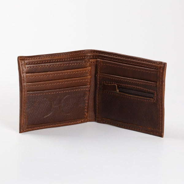 Mens Wallet - Leather - Tobacco