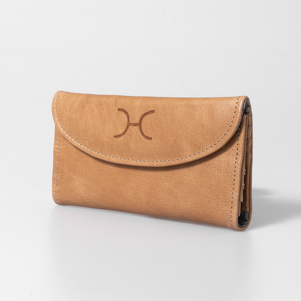 Ladies Leather Wallet - Hazelnut